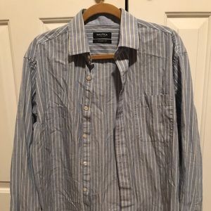 Nautica men’s button down shirt size L